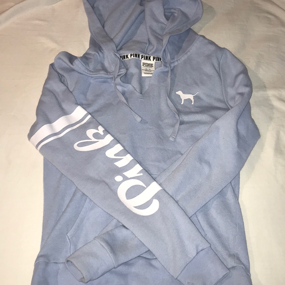 pink hoodie